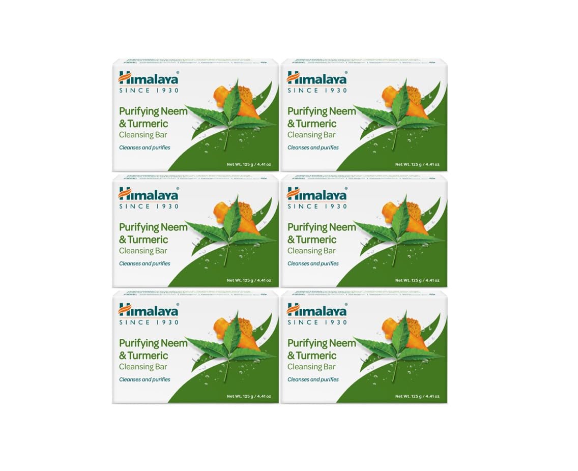 Himalaya Cleansing Bar Soap Variety Pack, Bath Soap Bars, 4.41 oz,12 Pack