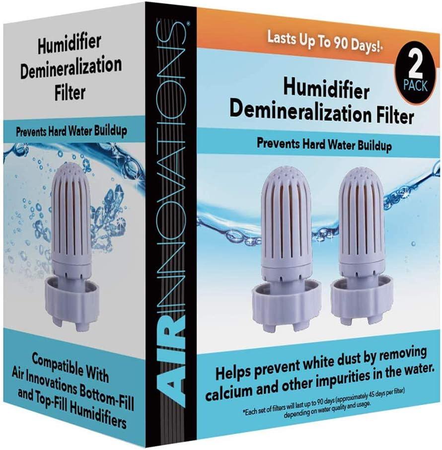 Air Innovations HUMIDIF Humidifier Demineralization Filters-Plastic-Set of 2, Silver