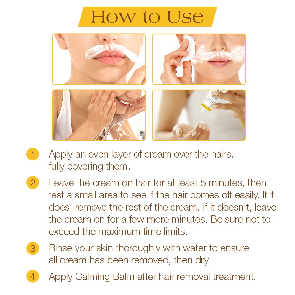 Gigi Hair Removal Cream, for the Face, and Calming Balm Set