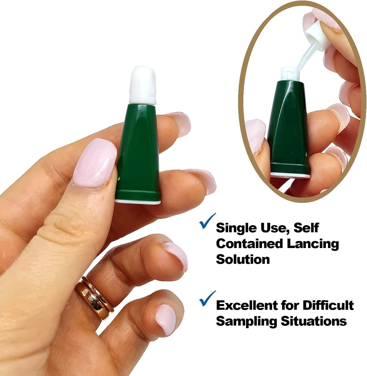 Safety Lancets for Dogs & Cats 21 Gauge, Diabetes Blood Testing