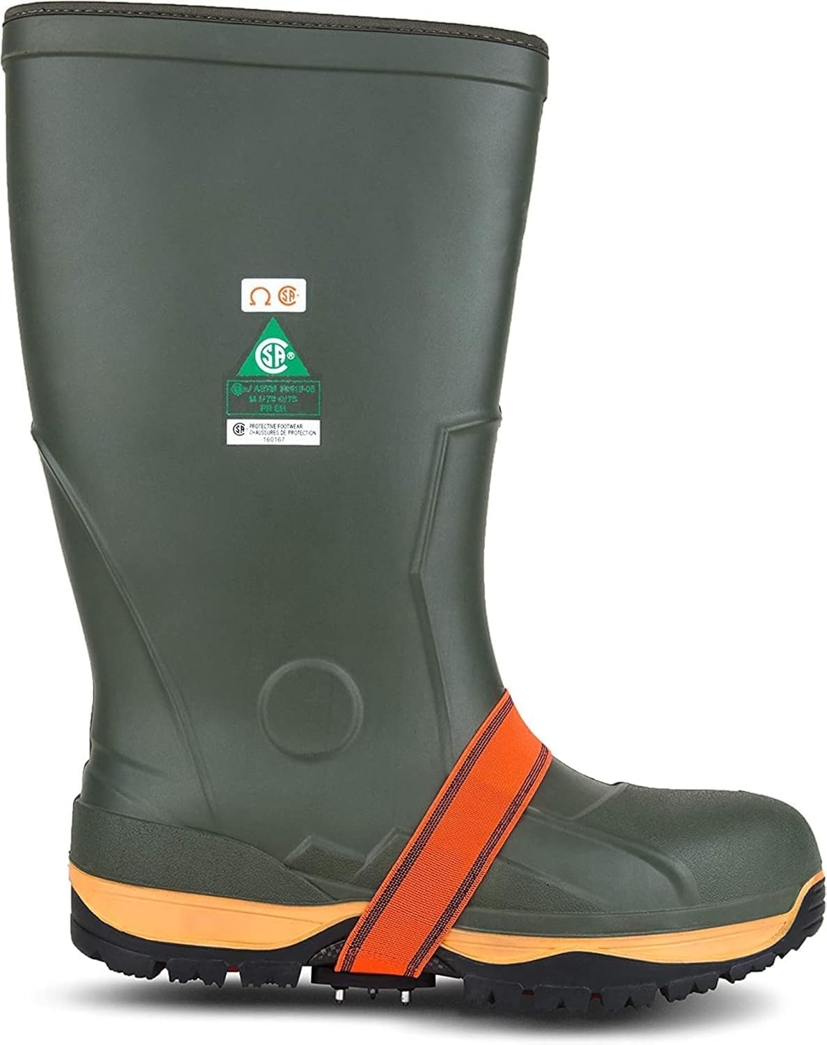 K1 Mid-Sole Ice Cleats for Men & Women - Rotatable Traction Aids For Winter Snow - Hi Vis - Low Profile