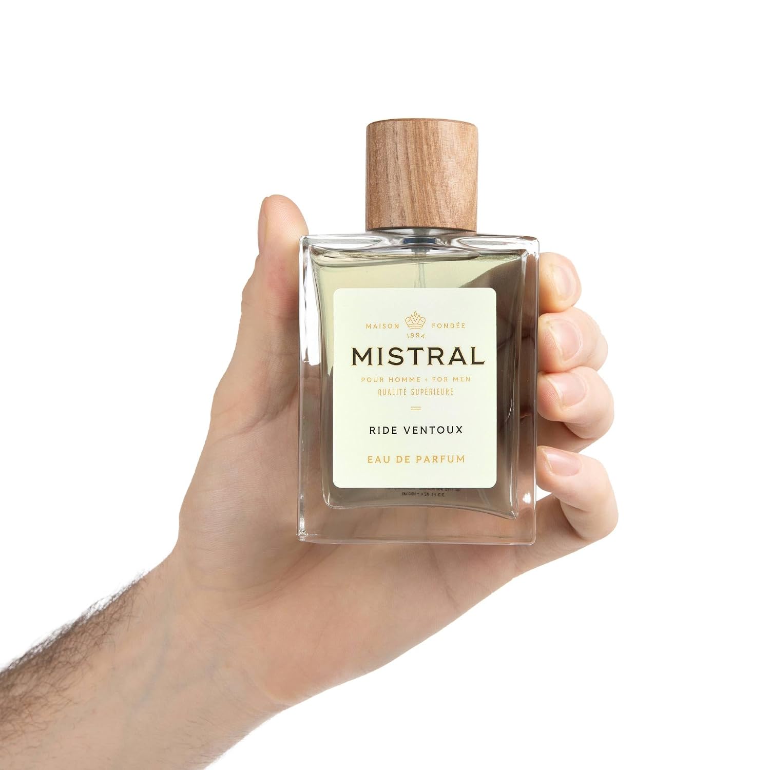 Mistral Bourbon Vanilla Eau de Parfum for Men, Men's Cologne, 3.4 Oz | Warm & Sweet Masculine Scent with Vanilla, Patchouli & Sandalwood, Cruelty-Free, Long-Lasting Perfume, Made in France