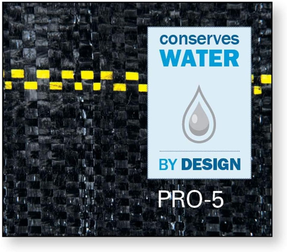 Dewitt Pro-5 Weed Barrier Fabric 5 oz, 6 x 250 Feet – Heavy-Duty | Woven Landscape Ground Cover Mat for Raised Garden Bed, Greenhouse Gardening, Outdoor Landscaping, and Commercial Planting