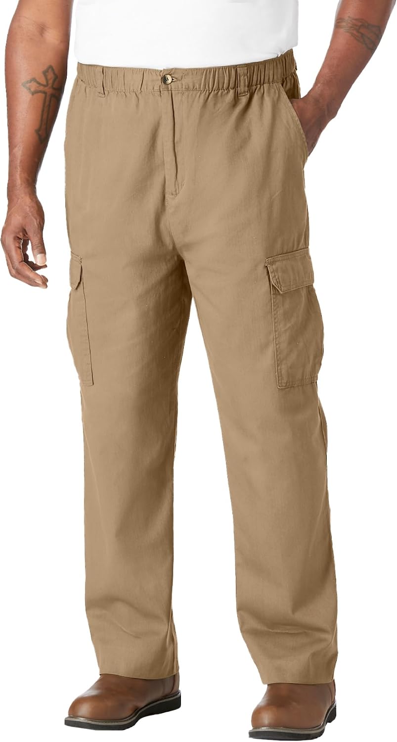 KingSize Knockarounds Full-Elastic Waist Cargo Pants