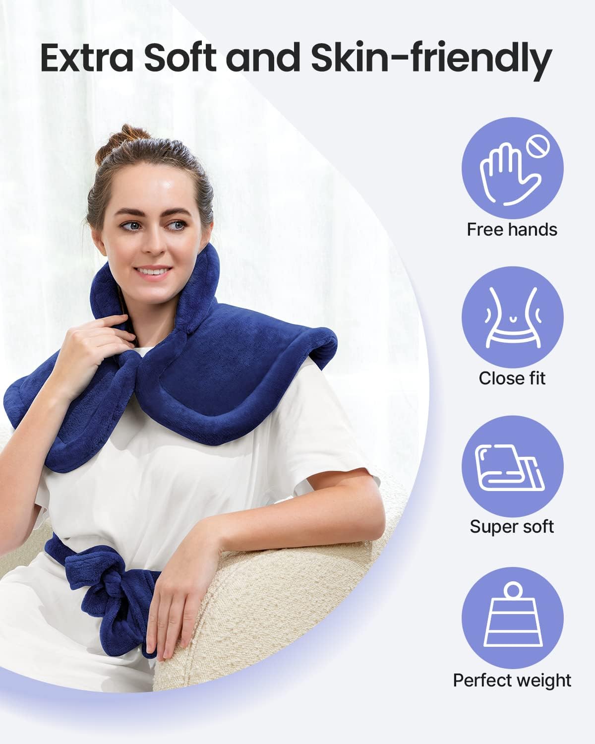 RENPHO Heating Pad for Back, Gift for Women & Men, FSA Eligible HSA