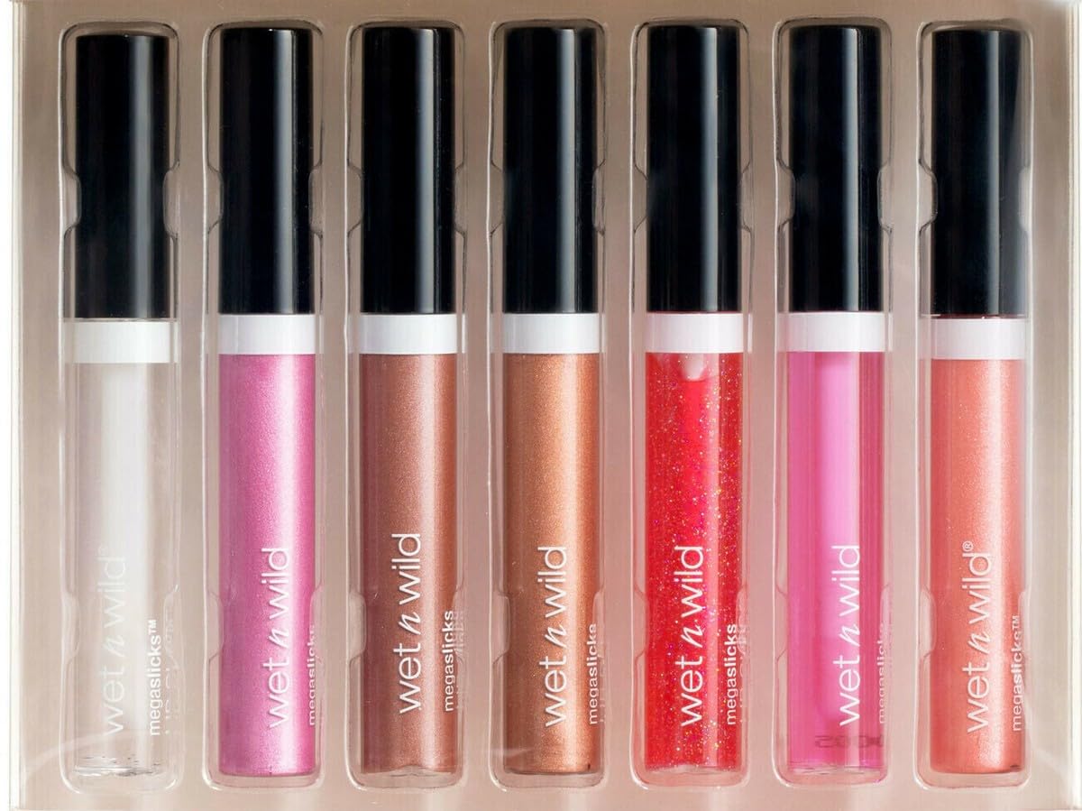 wet n wild MegaSlicks Lip Gloss, Ultra-Glossy, Vitamin-E Enriched, Ultra-Gloss High Shine Moisturizing, Cruelty-Free & Vegan - Bronze Berry