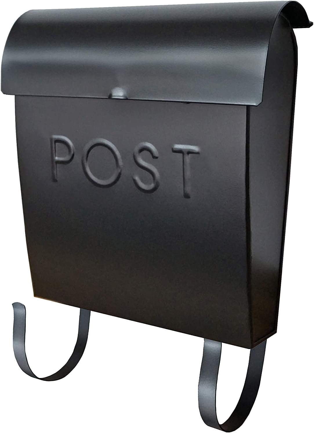 NACH Mailboxes for Outside Wall Mount, 12 x 11.2 x 4.5 inch, Black Mailbox, Waterproof Mailbox with Outdoor Newspaper Holder - The Euro Mailbox
