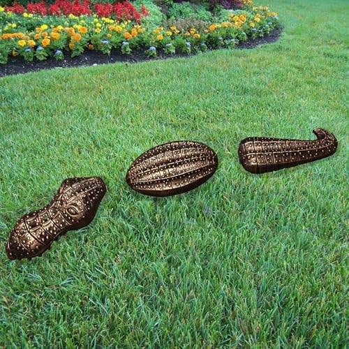 Oakland Living Cast Aluminum Decorative Garden Gator, Antique Bronze