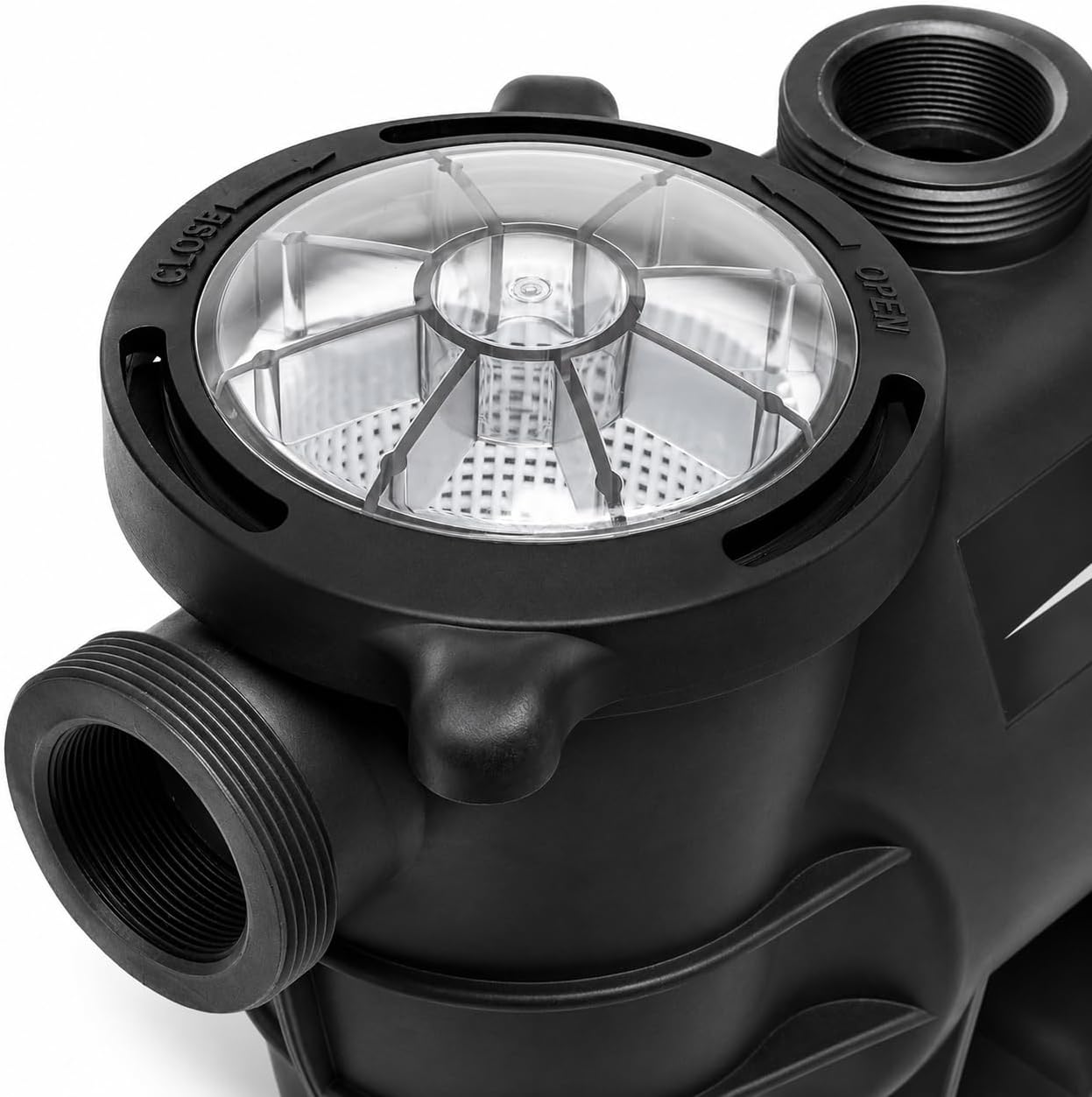 XtremepowerUS 3/4HP 2,400GPH High Flow Pond DIY Self Priming for Above Ground Swimming Pool Pump Strainer Basket 1.5" NPT Inlet/Outlet With Adapter Set