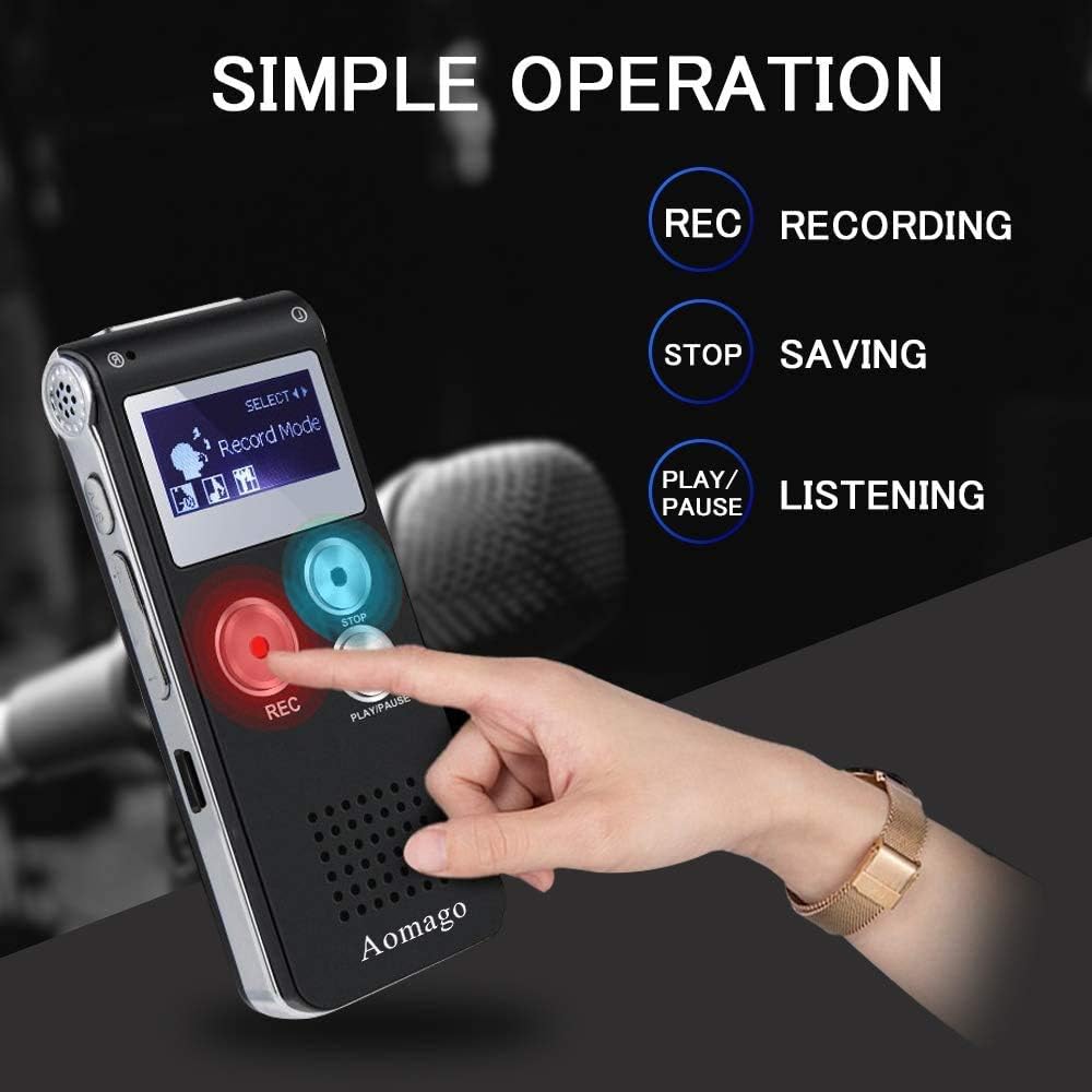 64GB Digital Voice Recorder Voice Activated Recorder for Lectures, Meetings