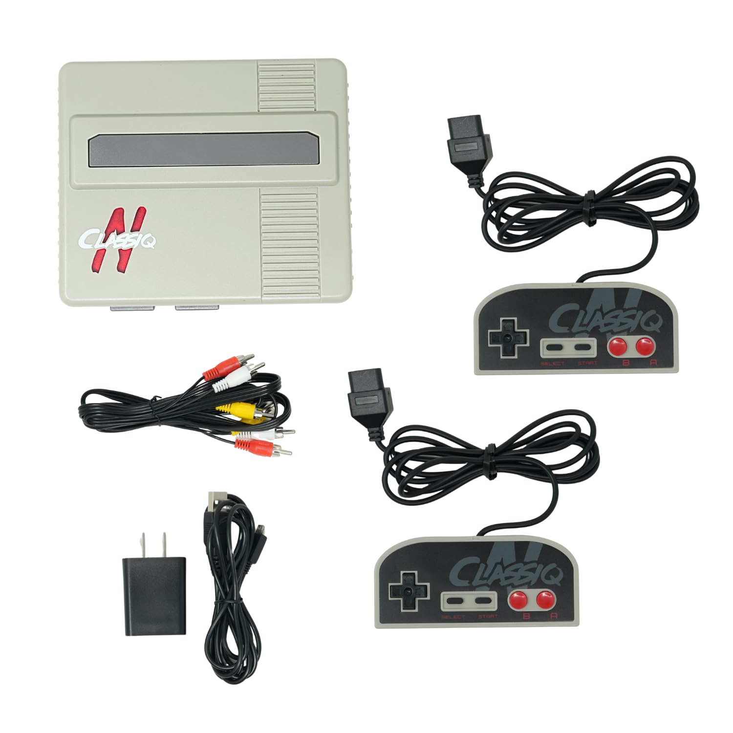 Old Skool CLASSIQ N Console Compatible with NES - Grey/Grey Clone System
