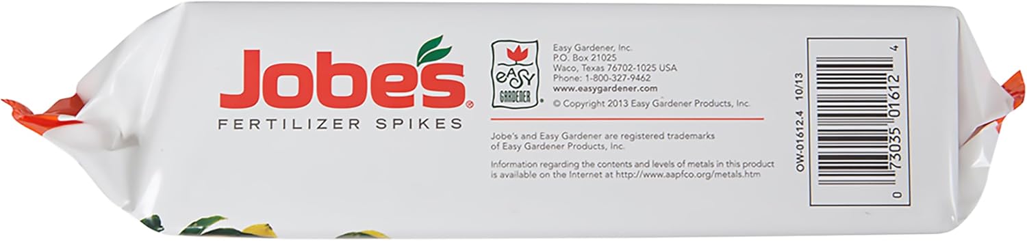Jobe’s Slow Release Tree and Shrub Fertilizer Spikes, Easy Plant Care for Oak, Maple, Dogwood, Boxwood, and Many More Acid Loving Trees and Shrubs, 9 Count