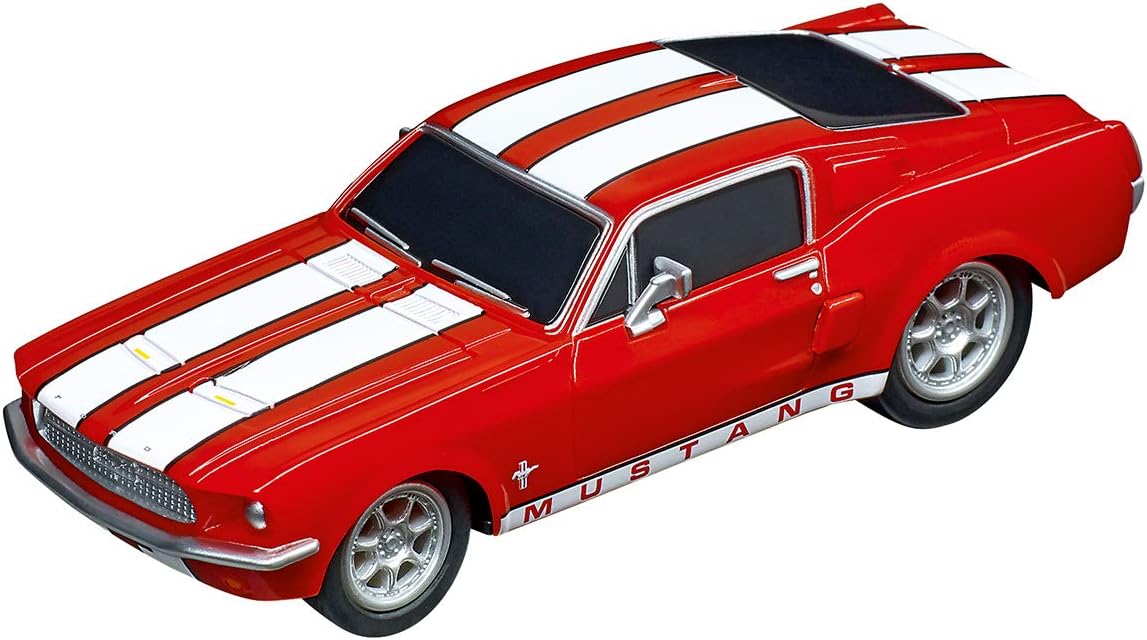 Carrera GO Ford Mustang '67 - Racing Red 1:43 Scale Analog Slot Car | Compatible with all Carrera GO electric & battery race tracks, 1:43 scale