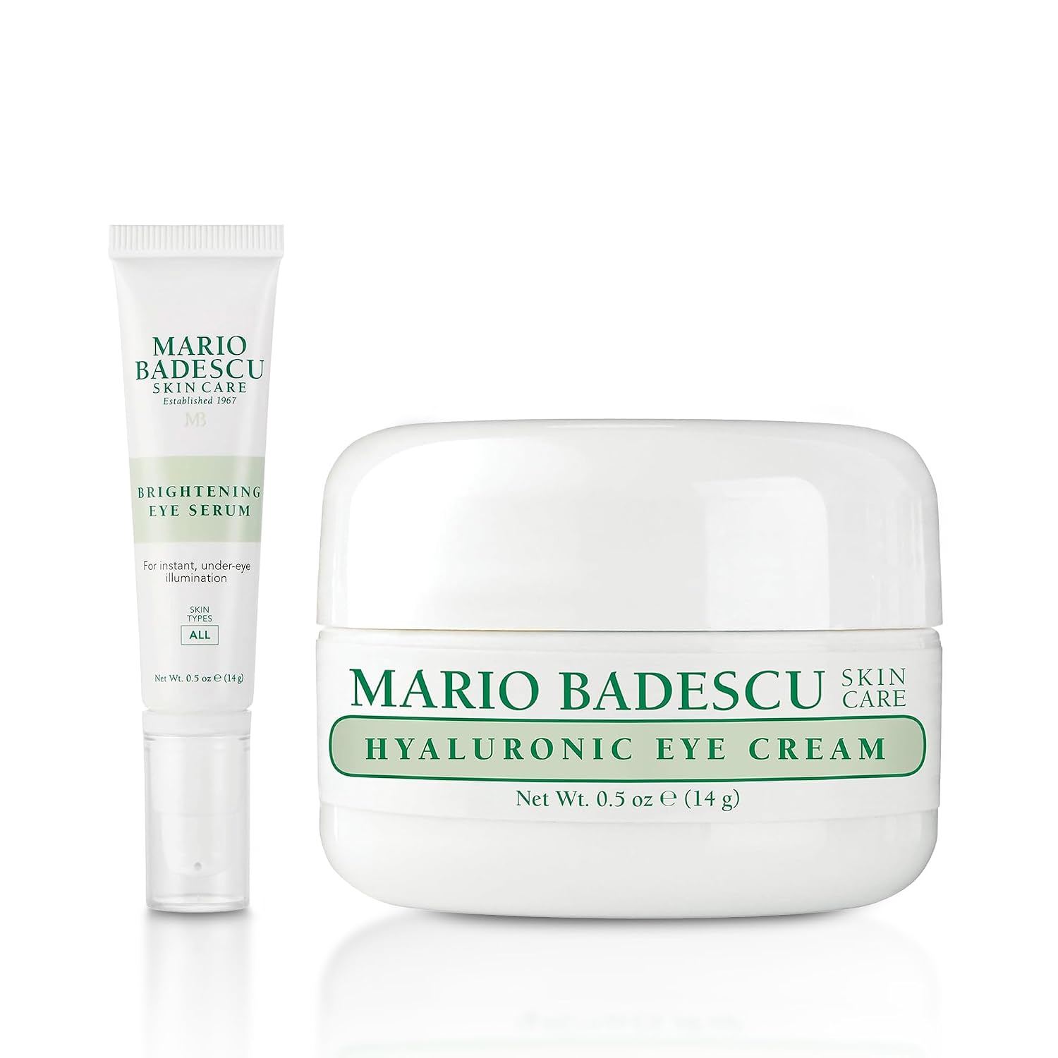 Mario Badescu Eye Cream for Dark Circles and Puffiness – Hyaluronic, Caffeine or Glycolic – Hydrating, Firming and Anti Aging Overnight Under Eye Care Treatment for Fine Lines and Wrinkles
