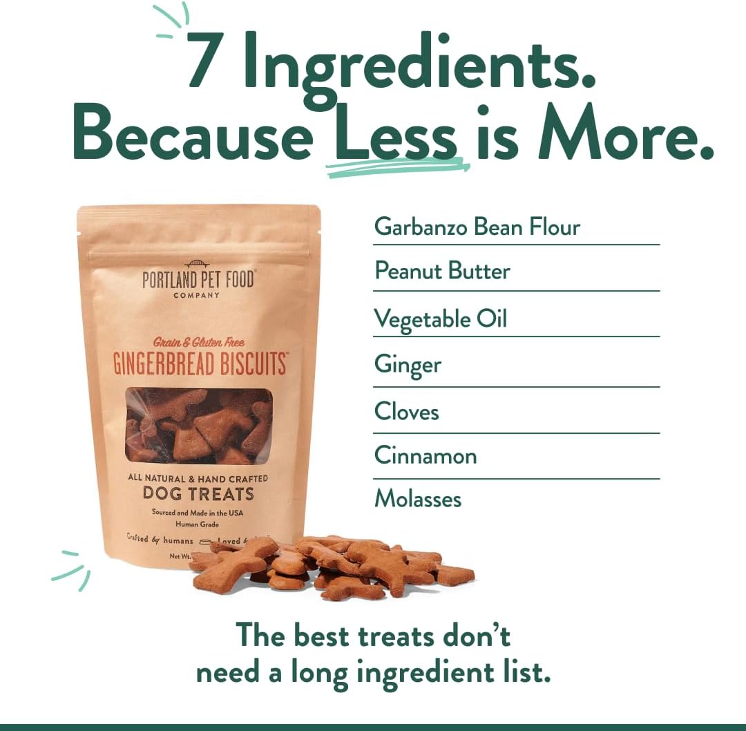 Portland Pet Food Dog Treats Variety, Healthy, Grain-Free Biscuits, 3 Pack