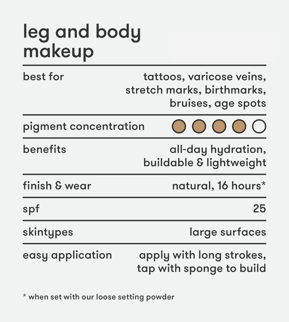 Dermablend Leg & Body Makeup Foundation SPF 25, 35C, 3.4 fl oz