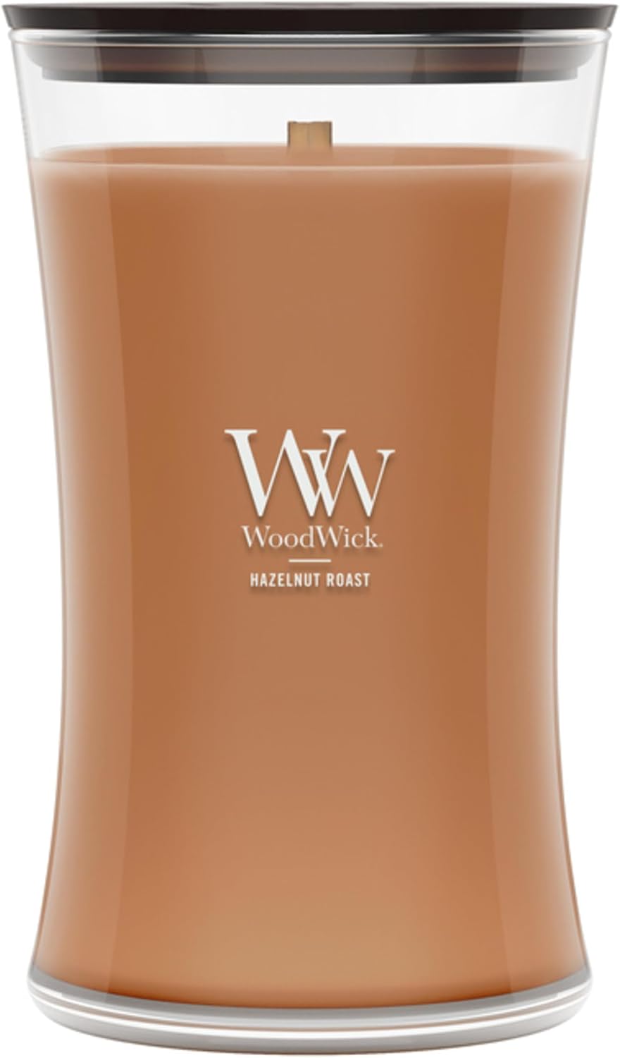 WoodWick Fireside Holiday Candle Gifts for Women and Men, 9.7 oz Medium Hourglass Candle with Crackling Wick