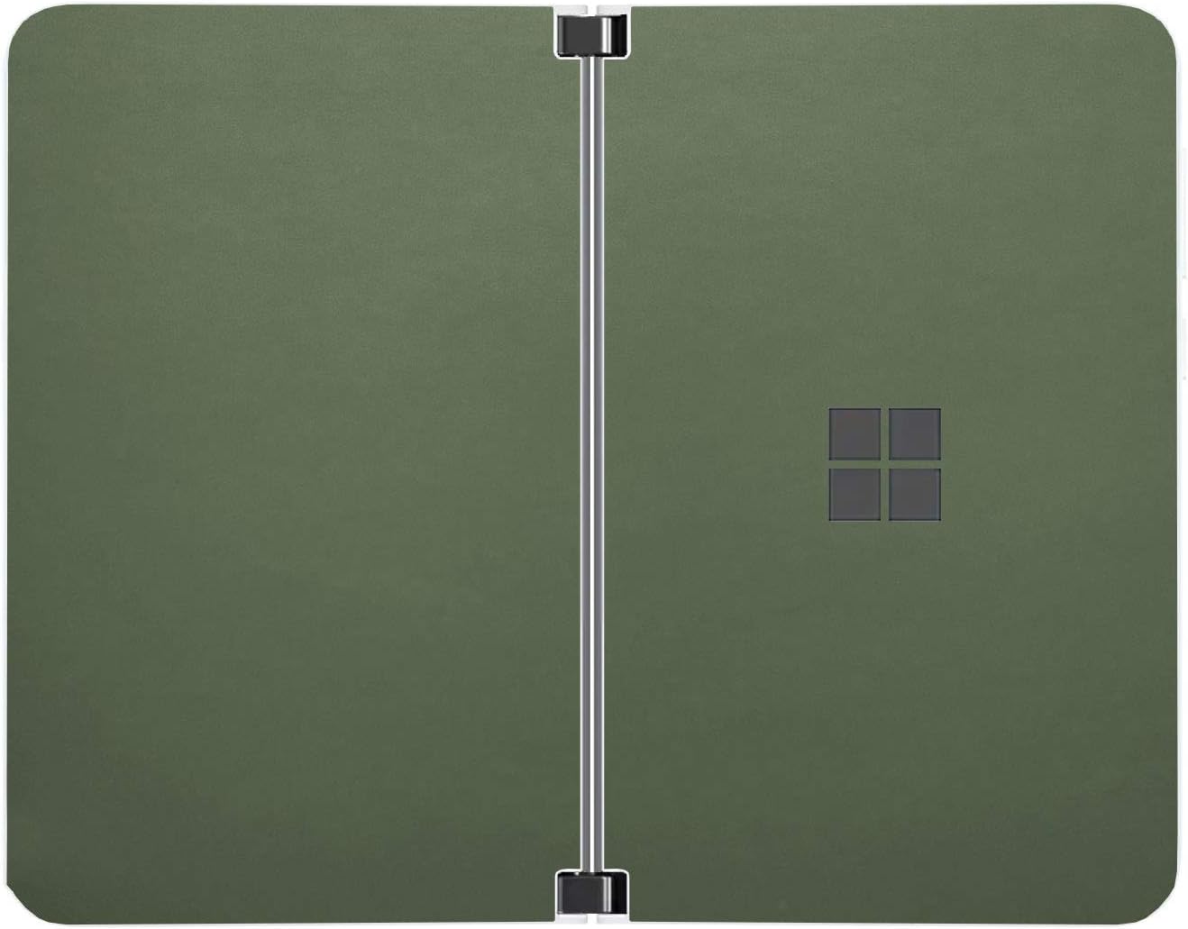 SopiGuard Sticker for Surface Duo Phone Edge-to-Edge Precision Vinyl Skin Wrap (Leather Textured)