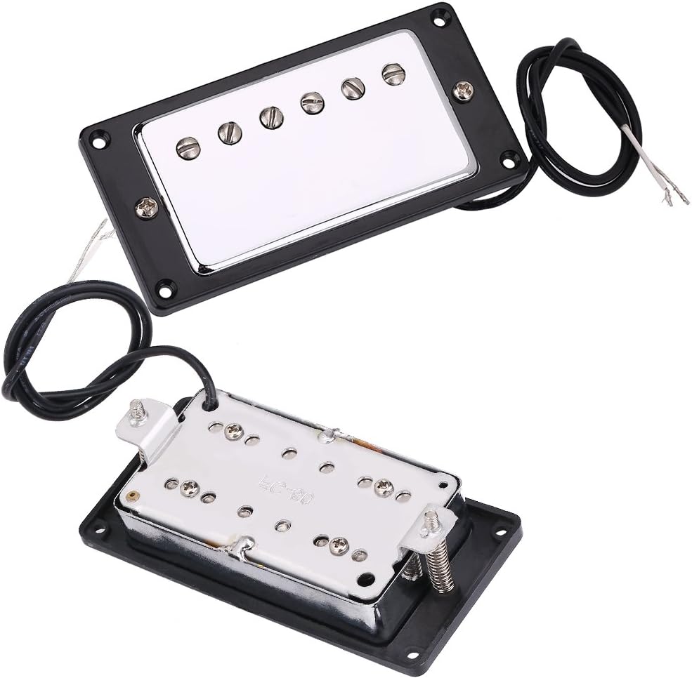 Bnineteenteam Double Coil Guitar Humbucker Pickup Set with Mounting Screws Compatible with Guitar Pickup