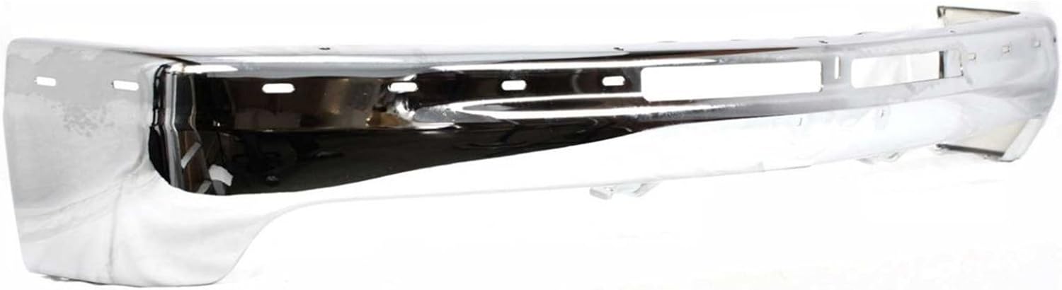BUNDLE FOR 99-02 SILVERADO 1500 2500LD FRONT BUMPER CHROME FACE BAR UPPER CAP LOWER VALANCE FOG LIGHT W/TOW HOOK HOLE 5PCS GM1051103 GM1002812
