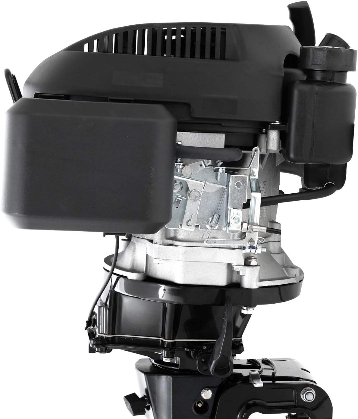 Outboard Boat Motor Air Cooled Gas Outboard Engine 360° Steering Pull Start Saltwater Outboard Boat Motor Fishing Boat Engine