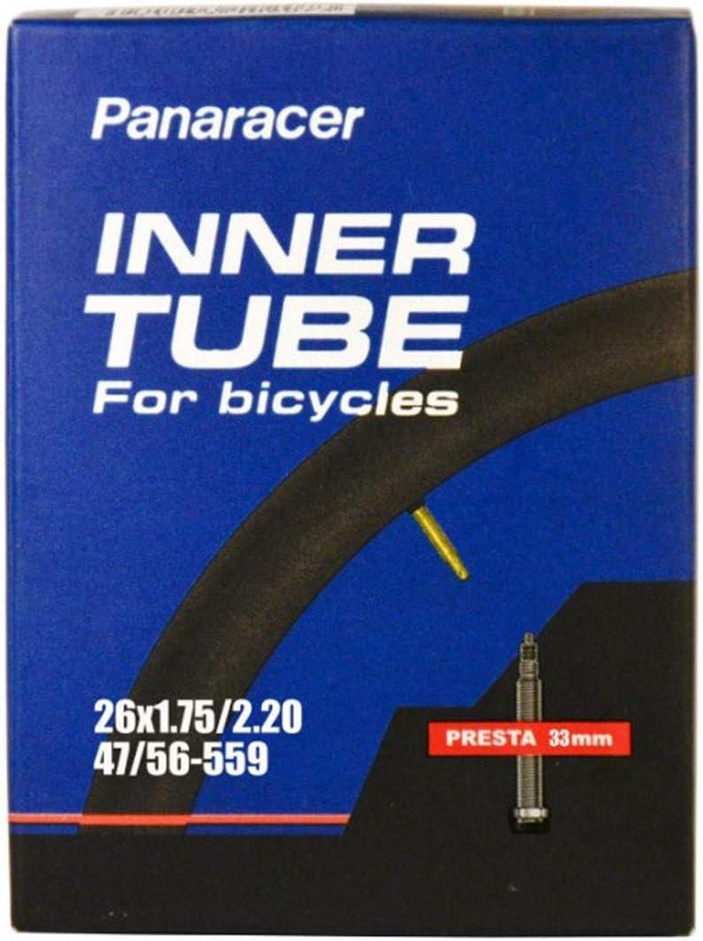 Panaracer Bicycle Tubes with 33mm Presta Valve in Singles and Pairs