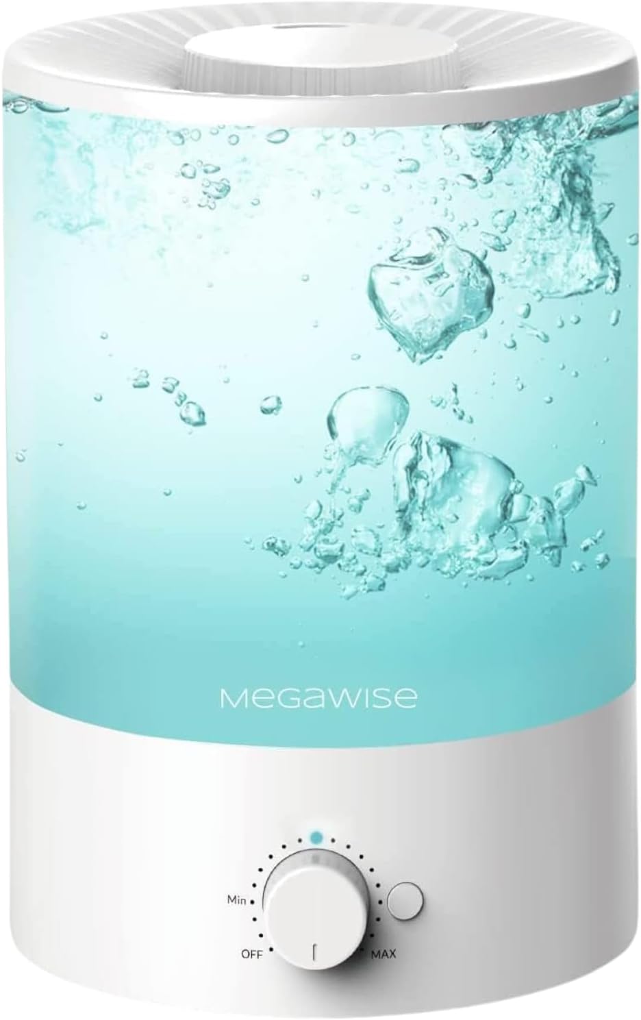 MEGAWISE 1.5L Cool Mist Humidifier for Bedroom, 25dB Quiet