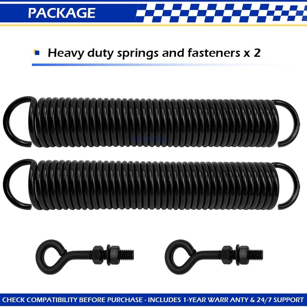 10.82" WARN 71494 Powersports ATV Heavy Duty Snow Plow Trip Spring, Black Compatible with WARN Plow Blades