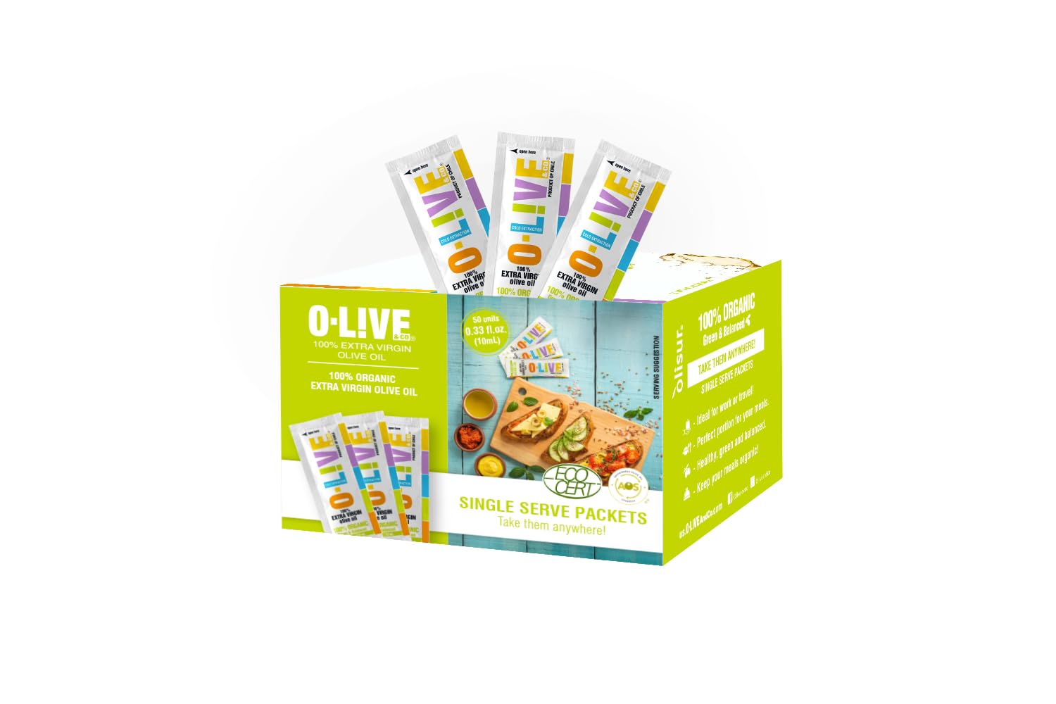 O-Live&Co. Premium USDA Organic Extra Virgin Olive Oil - First Cold Pressed EVOO - Phenolic Rich - Single Origin - Early Harvest - Versatile Oil Cooking & Dressing - 1L