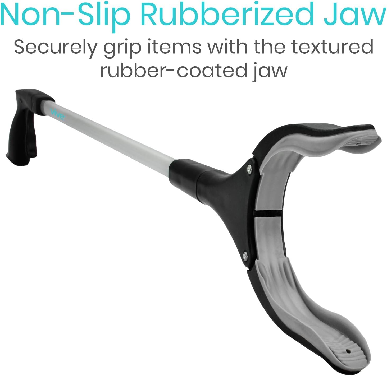 Vive Reacher Grabber 32" - Extra Long Mobility Aid - Rotating Hand, Heavy Duty Grip Arm - Reaching Assist Tool for Trash Pickup, Litter Picker, Garden Nabber, Disabled, Handicap Arm | Duty Grip Arm - Reaching Assist Tool for Trash Pickup, Litter Picker,…