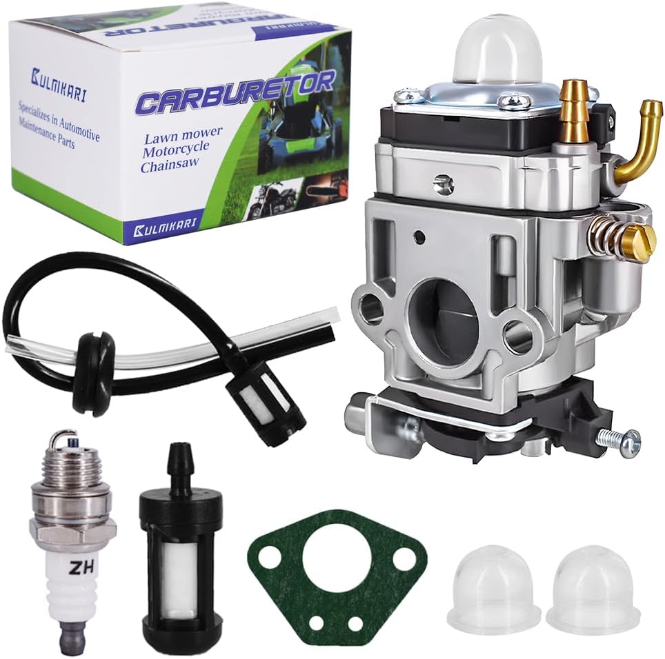 Carburetor Kit Fits for 43cc 47cc 49cc 50cc Scooter Dirt Mini Pocket Bike Motorcycle 2-Stroke Engine 15mm Replace Carb For Go-Ped BladeZ Cart Echo