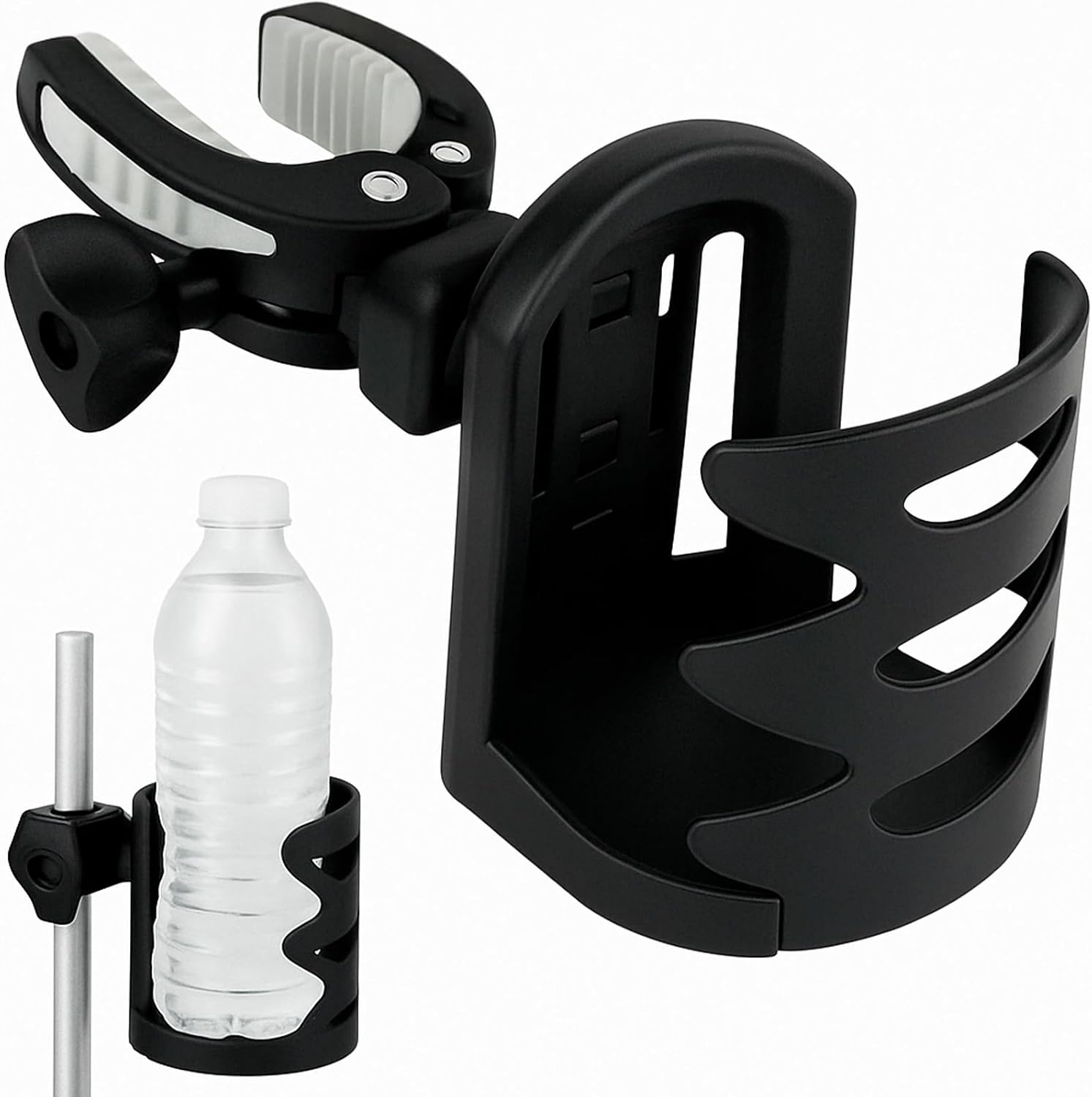 Vive Cup Holder for Walker, Wheelchair, Accessories, Stroller, Adults | Universal Clip-On Cup Holder for Bikes, Boats, Kayaks, Motorcycles