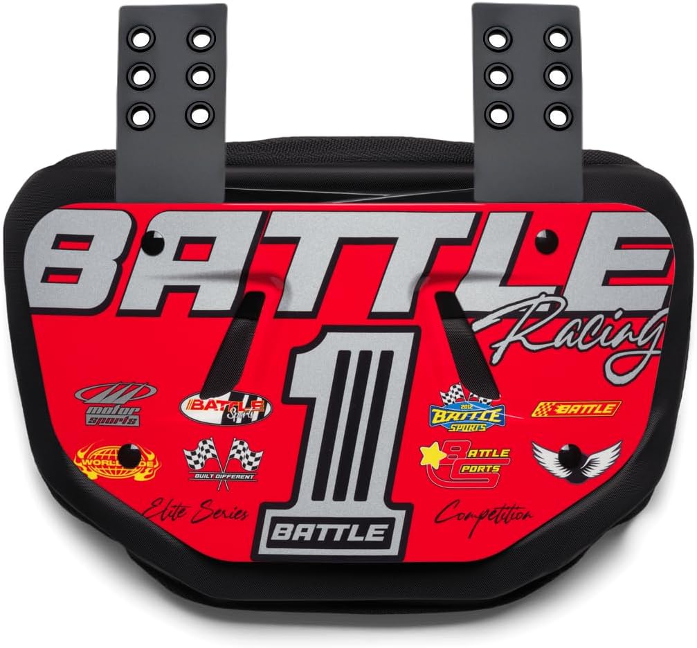 Battle Sports Novelty Football Back Plate, Kids, Adults