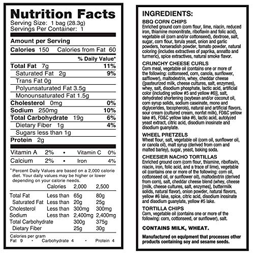 Utz Potato Chips, Barbeque – 1 oz. Bags (60 Count) – Crispy Potato Chips Made from Fresh Potatoes, Crunchy Individual Snacks to Go, Cholesterol Free, Trans-Fat Free, Gluten Free Snacks