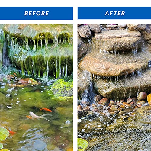 CrystalClear Algae D-Solv EPA Registered Pond Algaecide, 1 Gallon | Fast-Acting algae control for fountains & outdoor ponds containing koi & other fish, 1 gal treats 46,080 gallons.