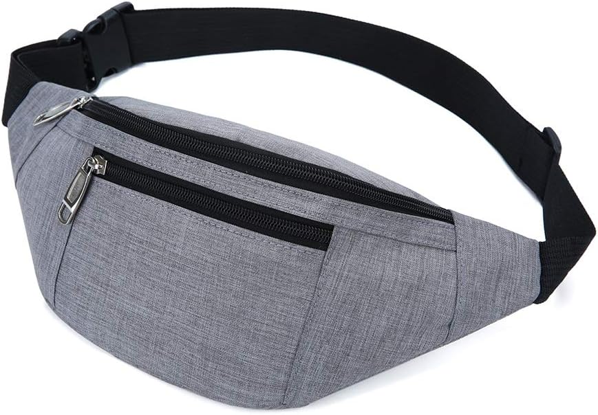 Fanny Pack for Men & Women, Fashion Waterproof Waist Packs with Adjustable Belt, Casual Bag Bum Bags for Travel Sports Running.