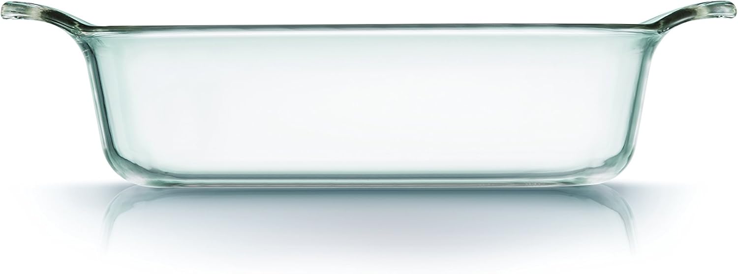 Lock & Lock llg583 Rectangular Clear Glass Baking Dish 38.5 x 21.5 x 7,5 cm, 2.8 Litre
