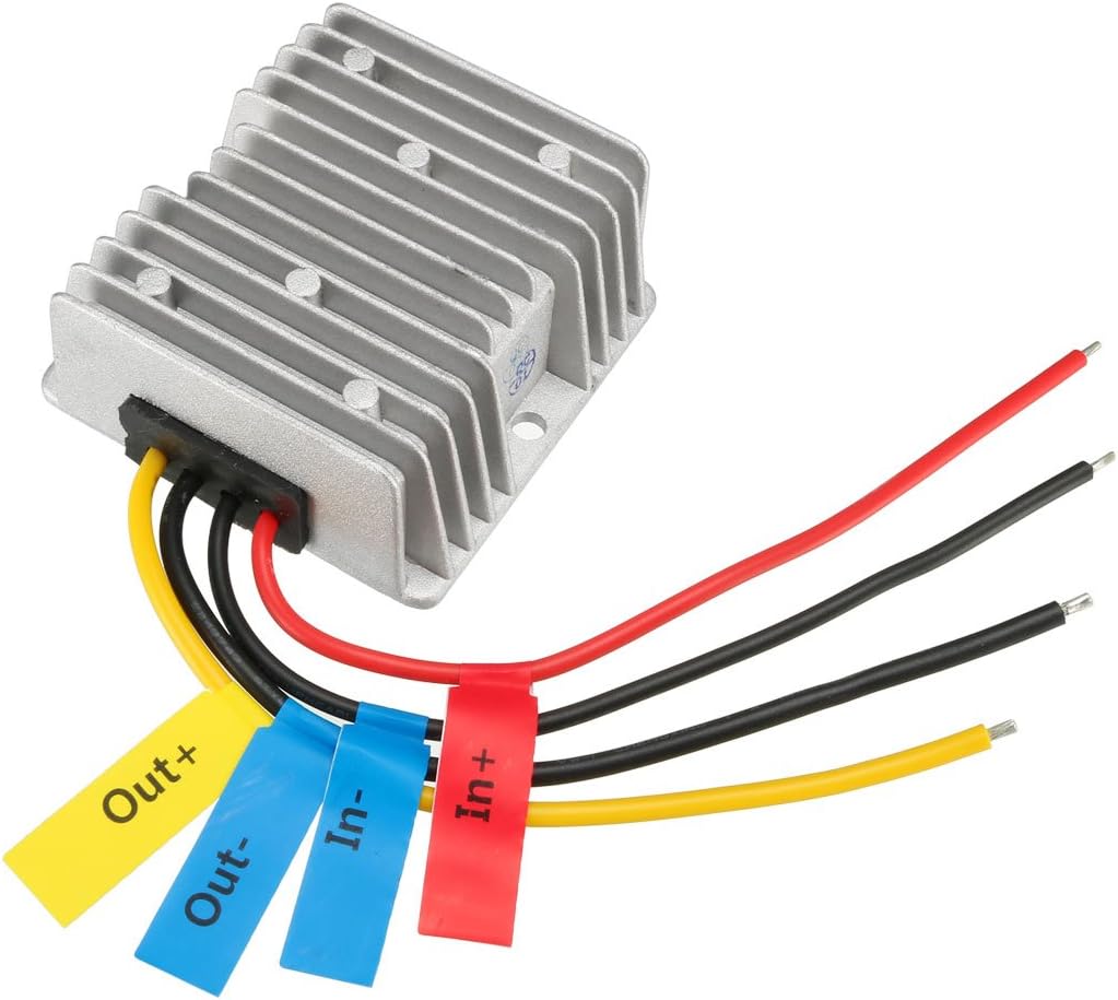 uxcell Power Voltage Converter DC12V/24V to DC6V 20A 120W Waterproof Voltage Convert Transformer