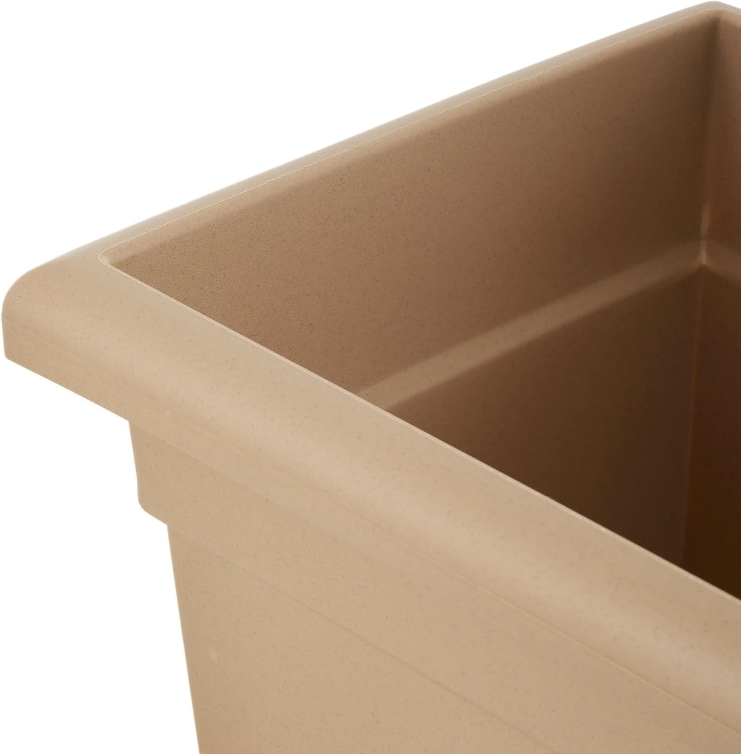 The HC Companies Romana Planter Box, 28 Inch, Clay, 1-Pack | Plastic, Drainage Plug, Lightweight, UV-Resistant, for Garden, Patio, Balcony & Fence