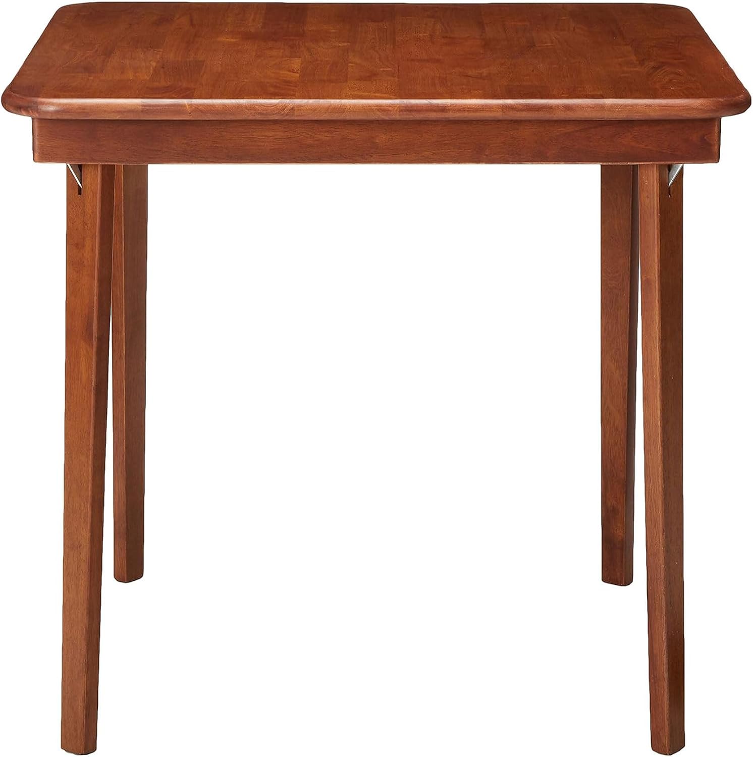 Stakmore Classic Straight Edge Square Wood Folding Table, 32x32, Oak | Foldable Card Table, Wooden Tabletop Furniture for Cards, Board Games & Dining