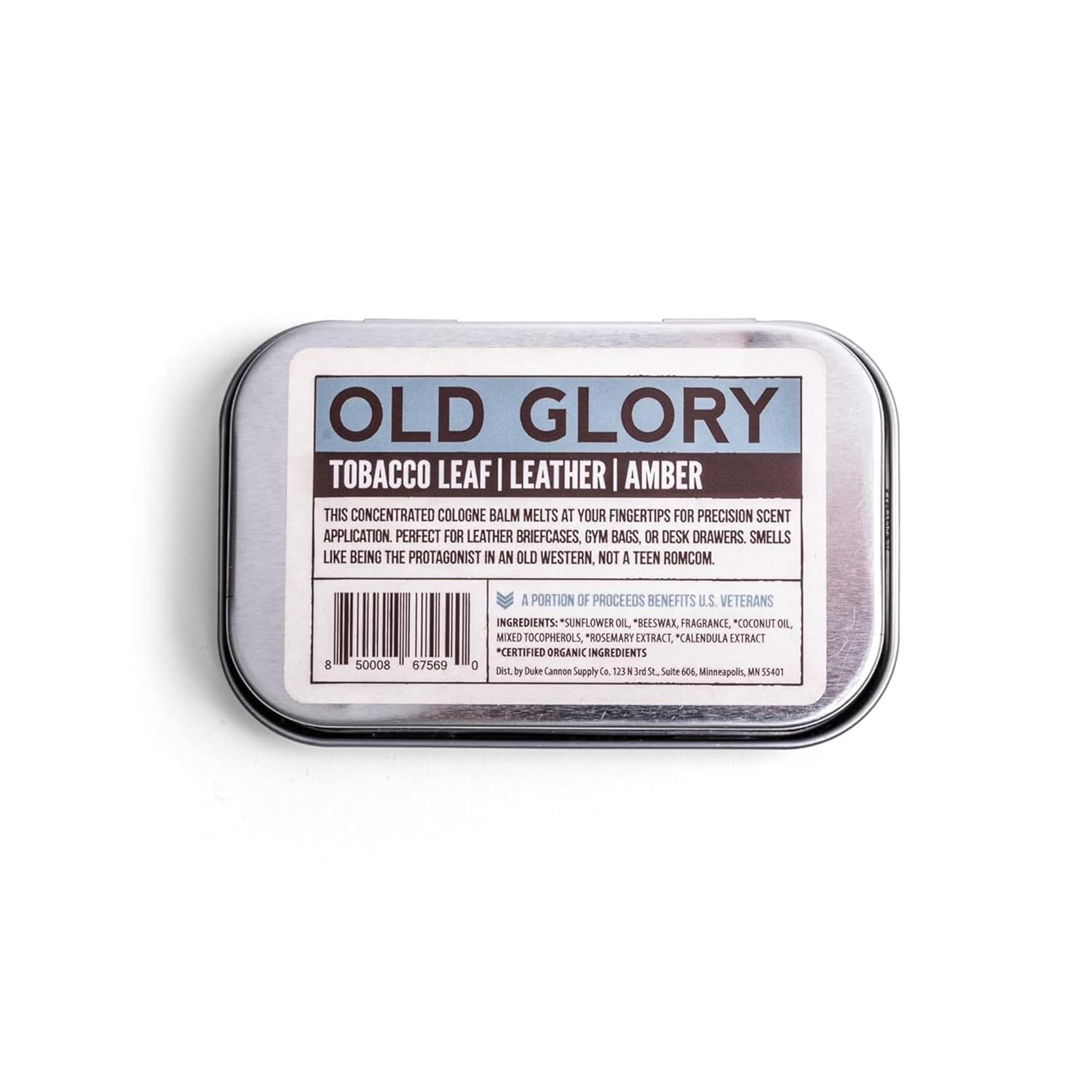 Duke Cannon Solid Cologne for Men, Bourbon Scent, Concentrated Balm, 1.5 oz | Woodsy charred oak barrel aroma inspired by classic bourbon craftsmanship