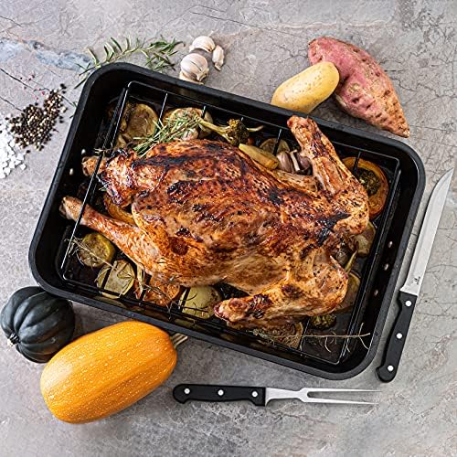 Moss & Stone 12" Deep Nonstick Skillet with Lid, 5 Qt Saute Pan, Oven Safe