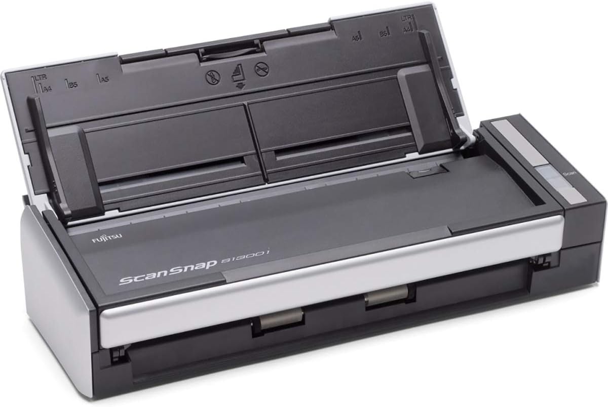 Fujitsu ScanSnap S1300i Color Duplex Document Scanner for Mac or PC, Standard