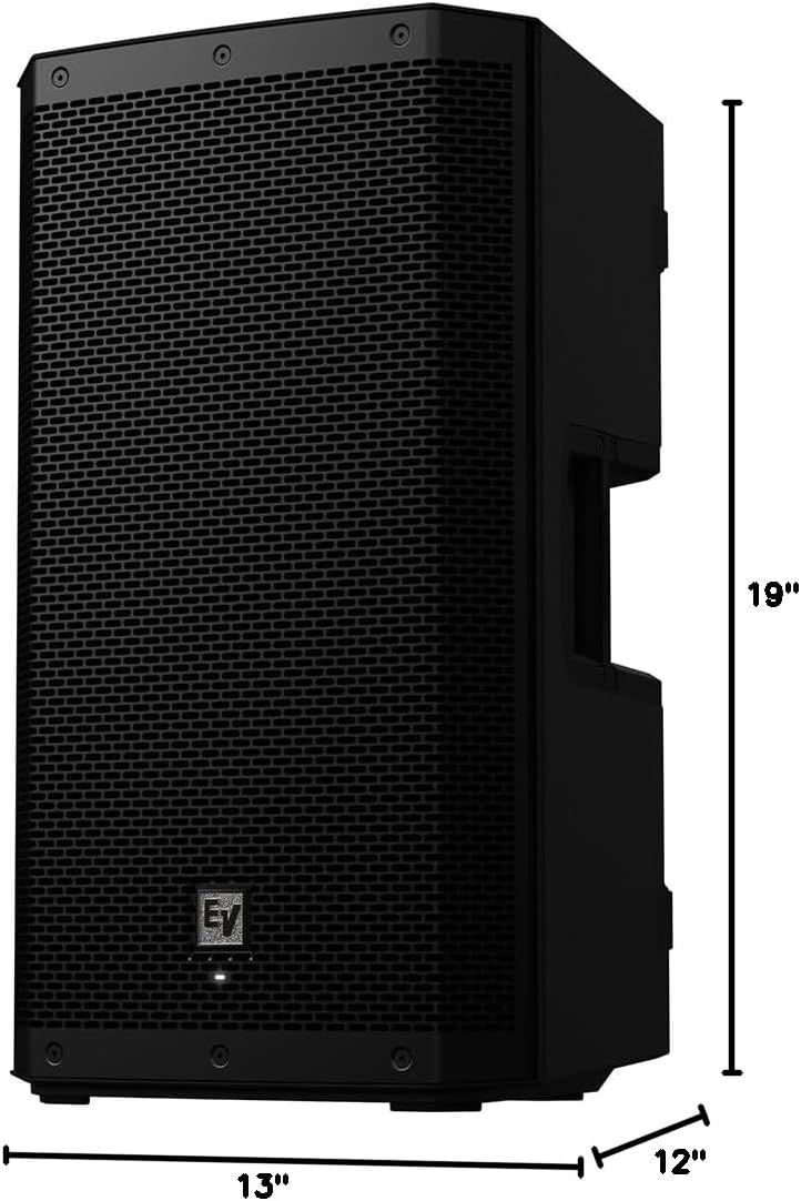 Electro-Voice ZLX-12P-G2 12"" 2-Way 1000W Bluetooth-Enabled Powered Loudspeaker (Black) Bundle with Auray SS-4420 Steel Speaker Stand