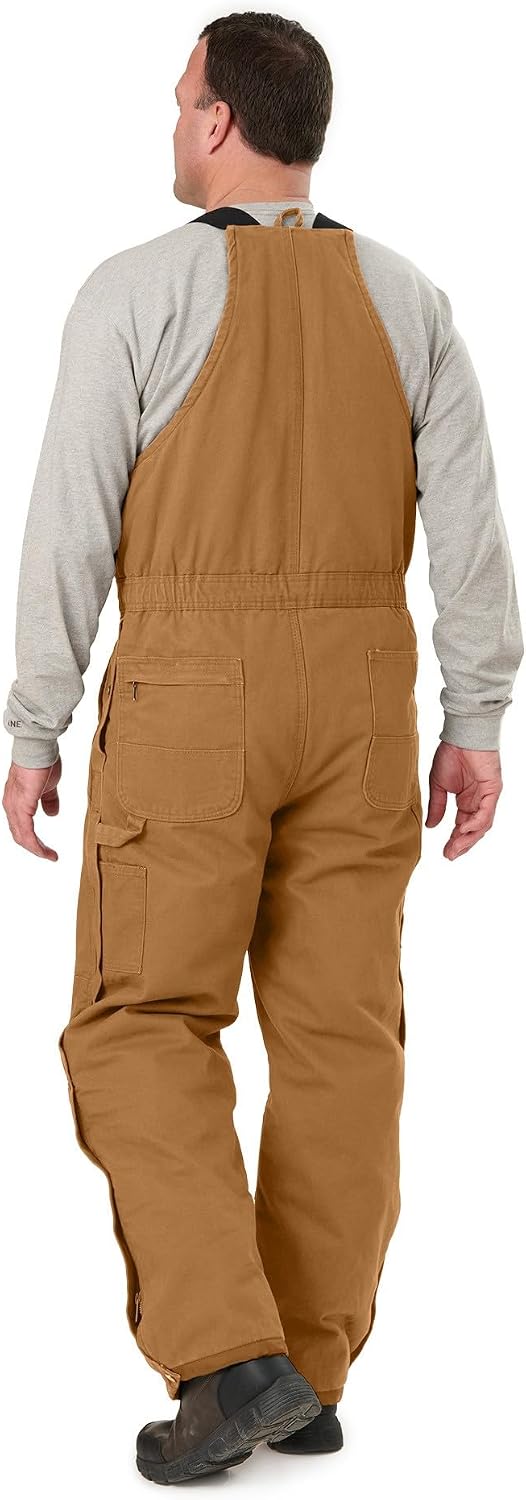 Berne Men's Heartland Insulated Washed Duck Bib Overall
