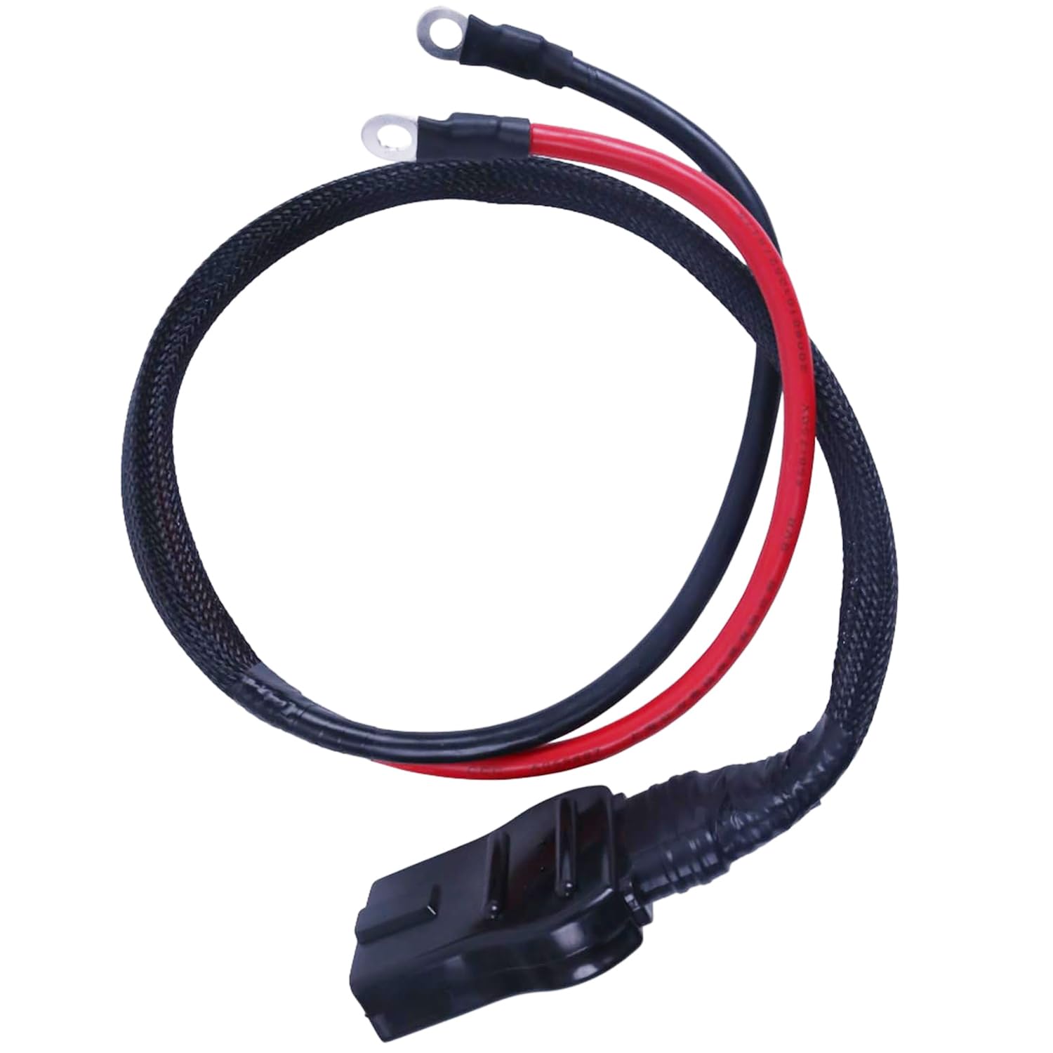 JZGRDN 2Pin Battery Cable Harness Plow Side 21294 8245 with Plug Cover | Compatible with Western Fisher Snow Plows