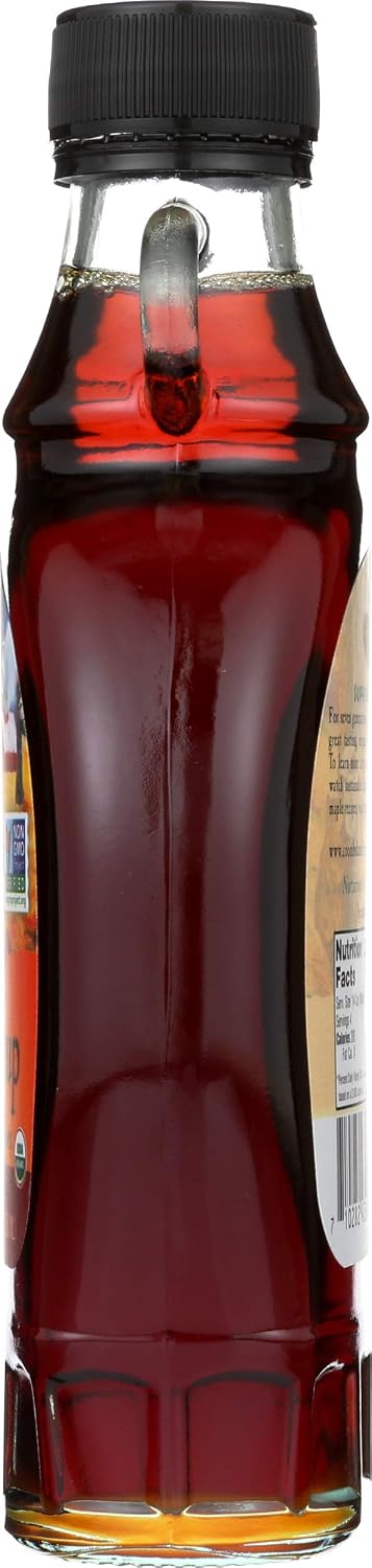 Coombs Family Farms 100% Pure Organic Maple Syrup Grade A Amber Rich, 8 Fl Oz