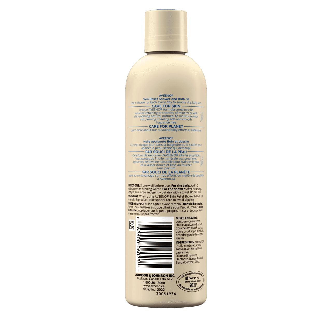 Aveeno Skin Relief Shower & Bath Oil - 10 oz - 3 pk