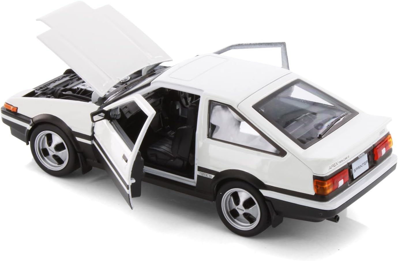 Toyota Sprinter Trueno AE86 37916-1/24 Scale Diecast Model Car (White)