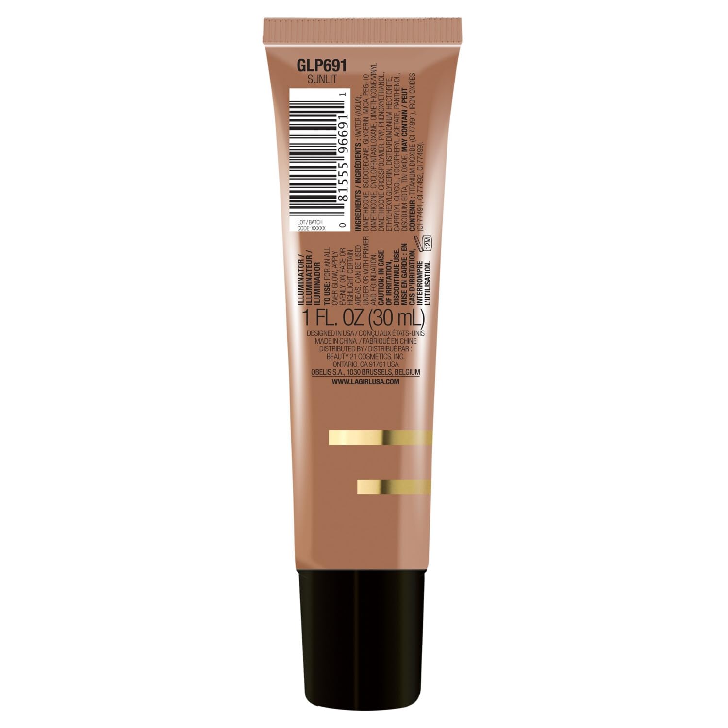 L.A. Girl Illuminating Glow Cream, Sunlit GLP691